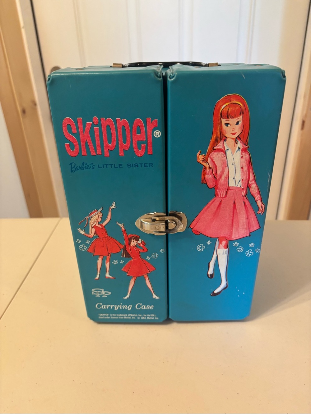 Vintage Mattel 1964 Carrying Case - Barbies little Sister Skipper